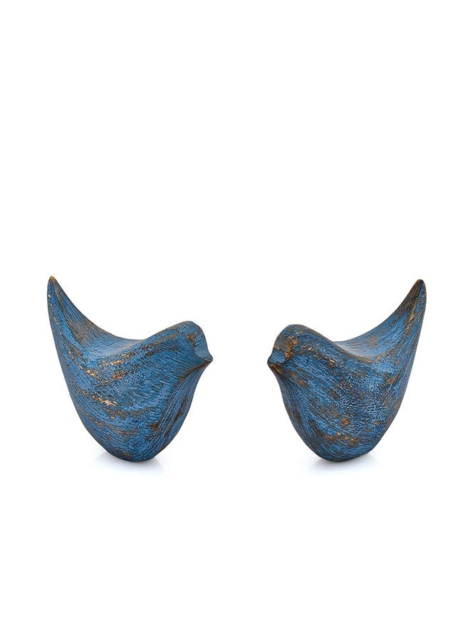 BHAVATU Statues Acacia Wood Bird Figurines | Rustic Farmhouse Decor, Office Accent Elegant Woodland Home Accent Tabletop Decor & Gift (4.5" x 2" x 2.5") - Image 2